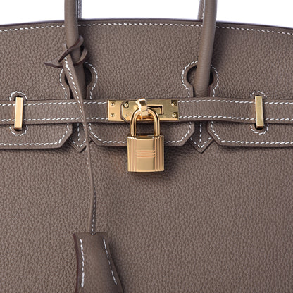 Hermes Togo Birkin 25 Etoupe 34 of 35