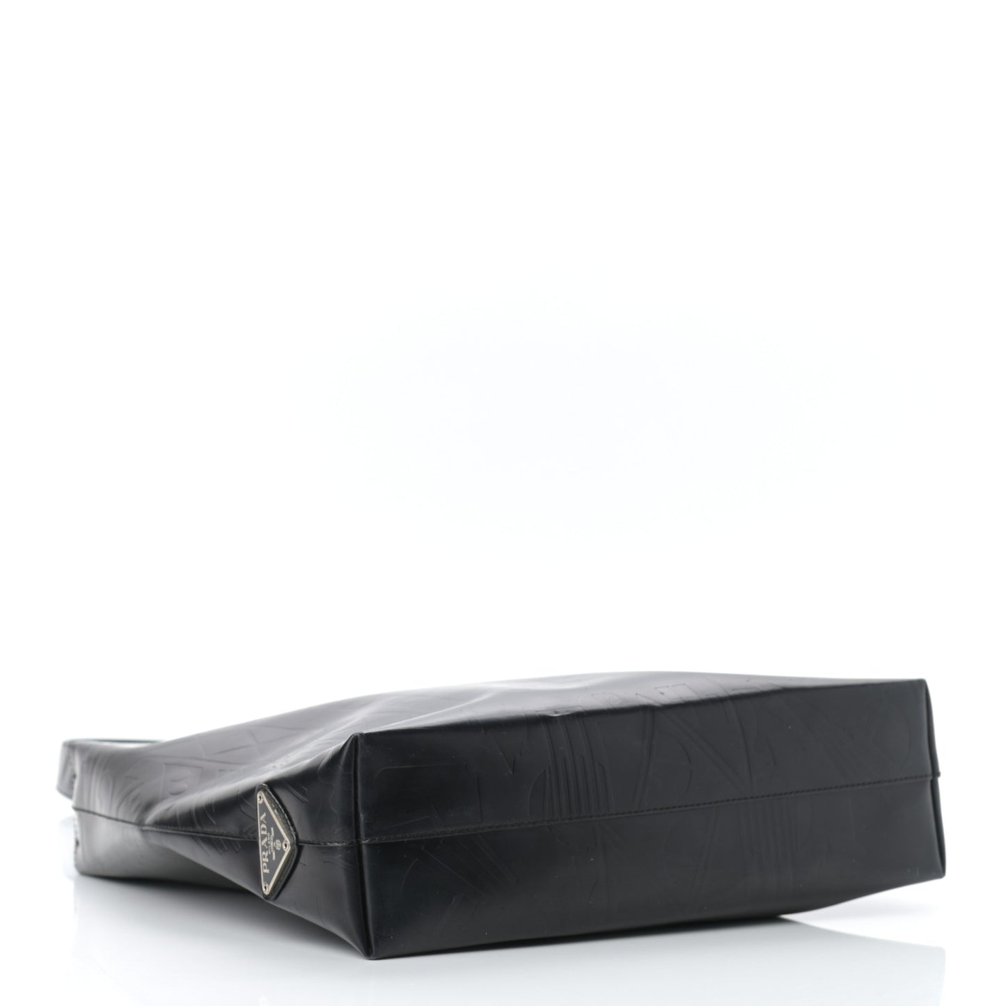 Calfskin Embossed Shoulder Bag Black
