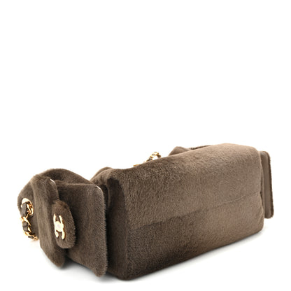 Chanel Pony Hair Mini Chanel 25 Handbag Dark Khaki 4 of 11