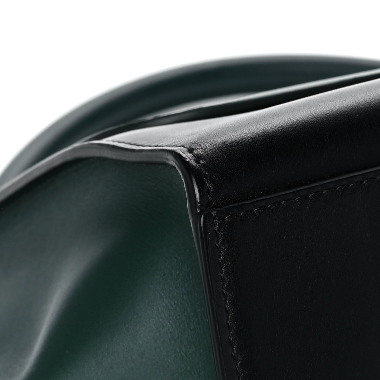 Celine Smooth Calfskin Medium Trapeze Bottle Green 8 of 14