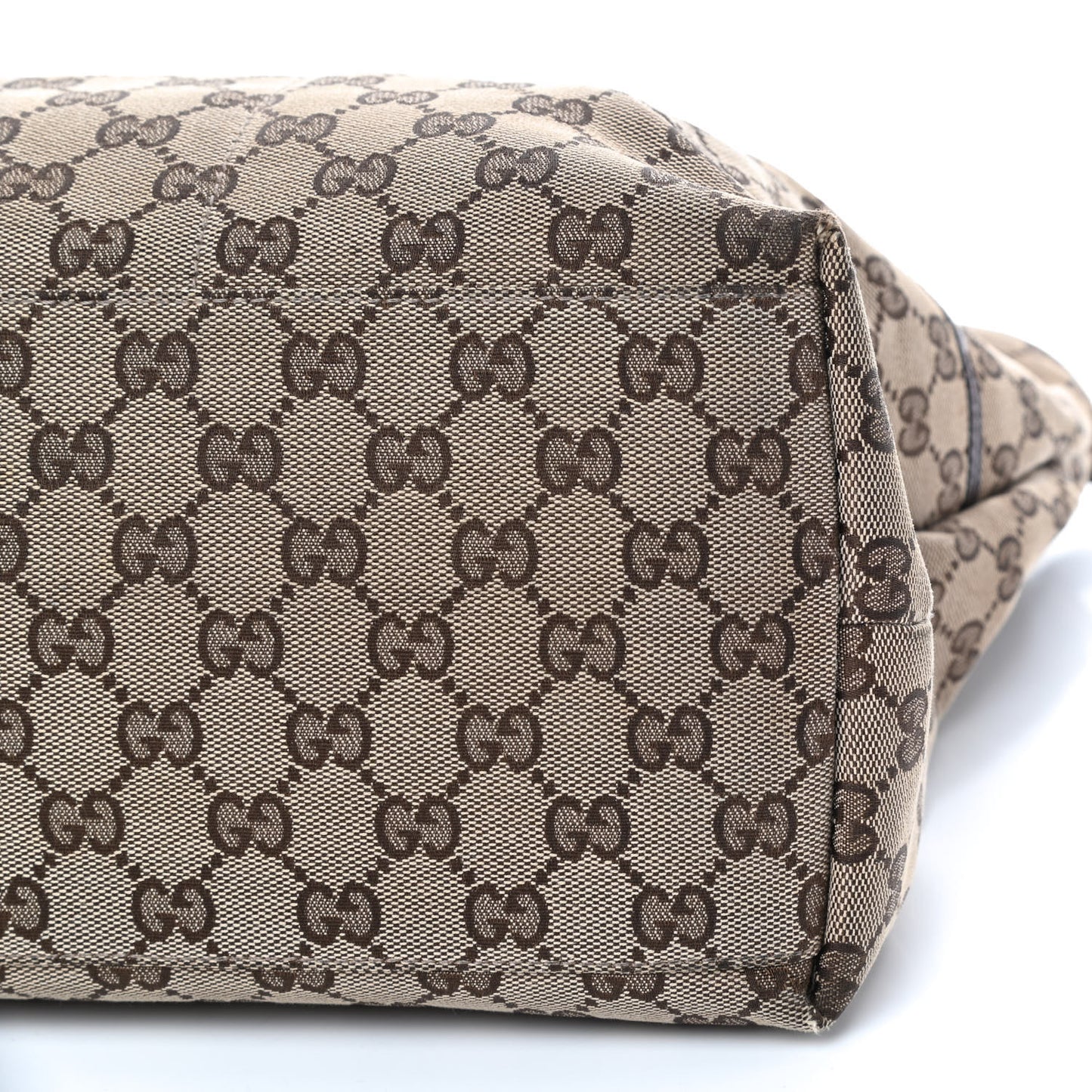 Monogram Web Large Diaper Tote Brown