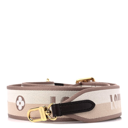 Louis Vuitton Jacquard Speedy Bandouliere 20 Shoulder Strap Beige Brown 1 of 3