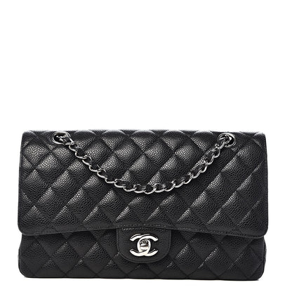 Chanel Caviar Quilted Medium Double Flap Black 1 of 12