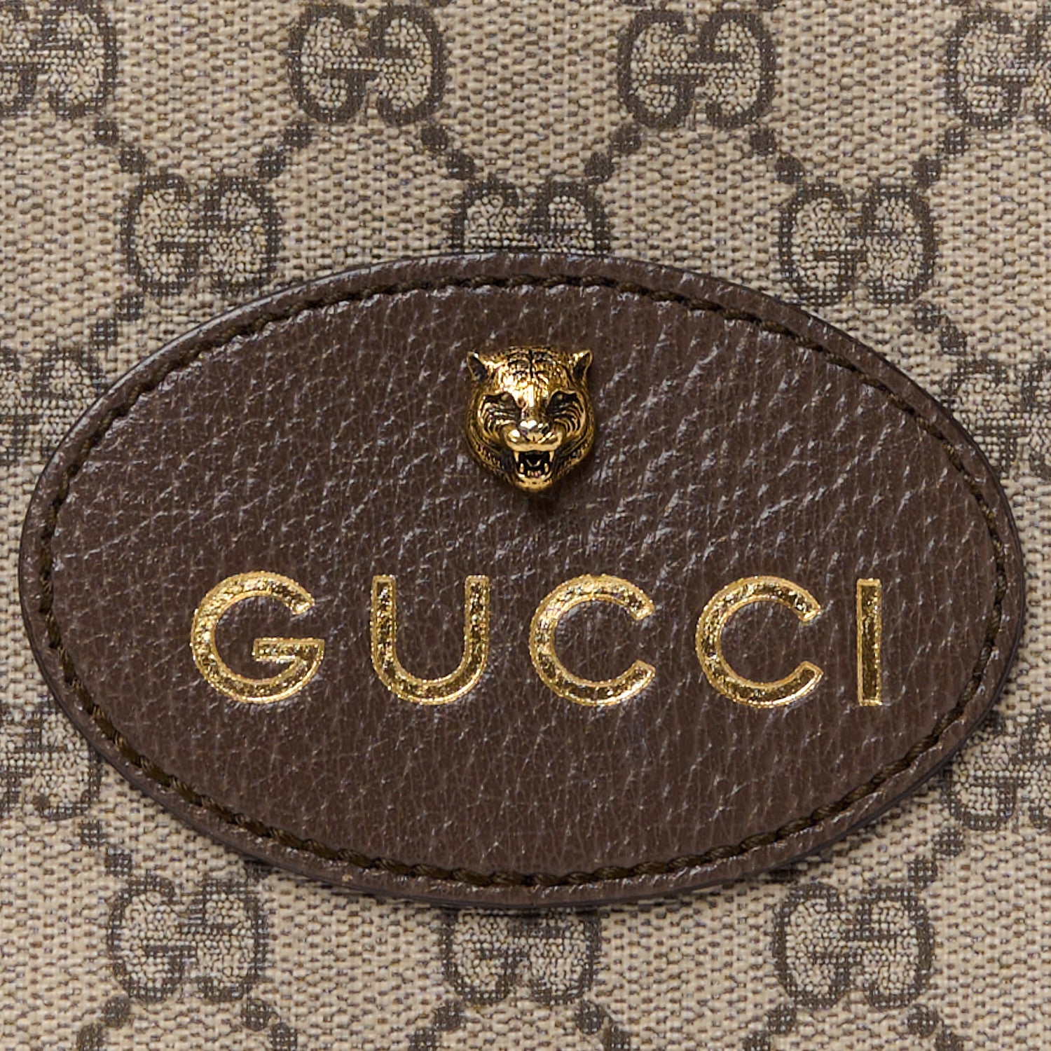 Gucci GG Supreme Monogram Web Neo Vintage Shoulder Bag Beige New Acero Crop 9 of 11