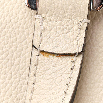 Gucci Grainy Calfskin Medium Zumi Top Handle Bag Mystic White 14 of 16