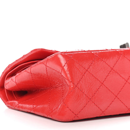 Chanel Aged Glazed Calfskin Quilted 2.55 Reissue 225 Flap Red 7 of 8