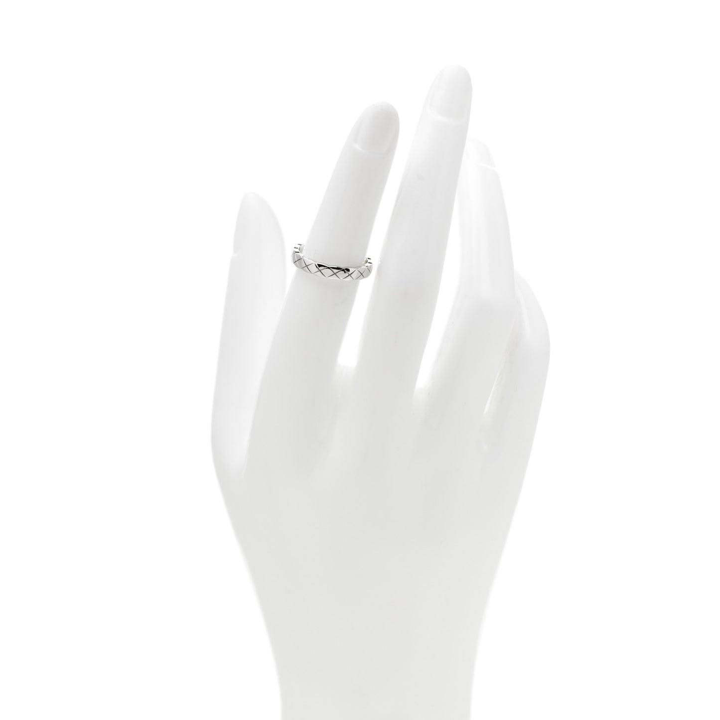 18K White Gold Mini Coco Crush Ring 50 5.25
