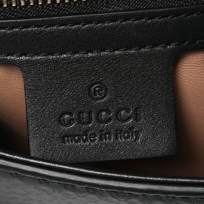 Gucci Snakeskin Rajah Broadway Envelope Clutch Black 8 of 11