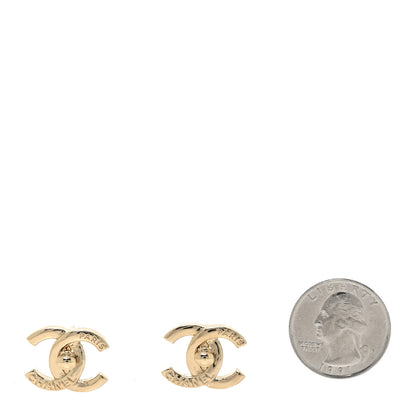 Chanel Metal Logo CC Turnlock Earrings Gold 2 of 5