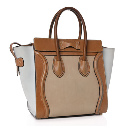 Celine Smooth Calfskin Suede Micro Tri-Color Luggage Multicolor 2 of 13