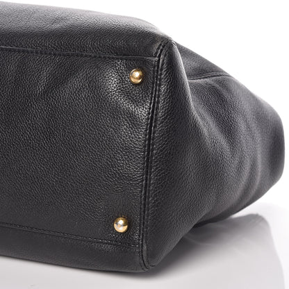 Chanel Calfskin Cerf Shopper Tote Black 7 of 10