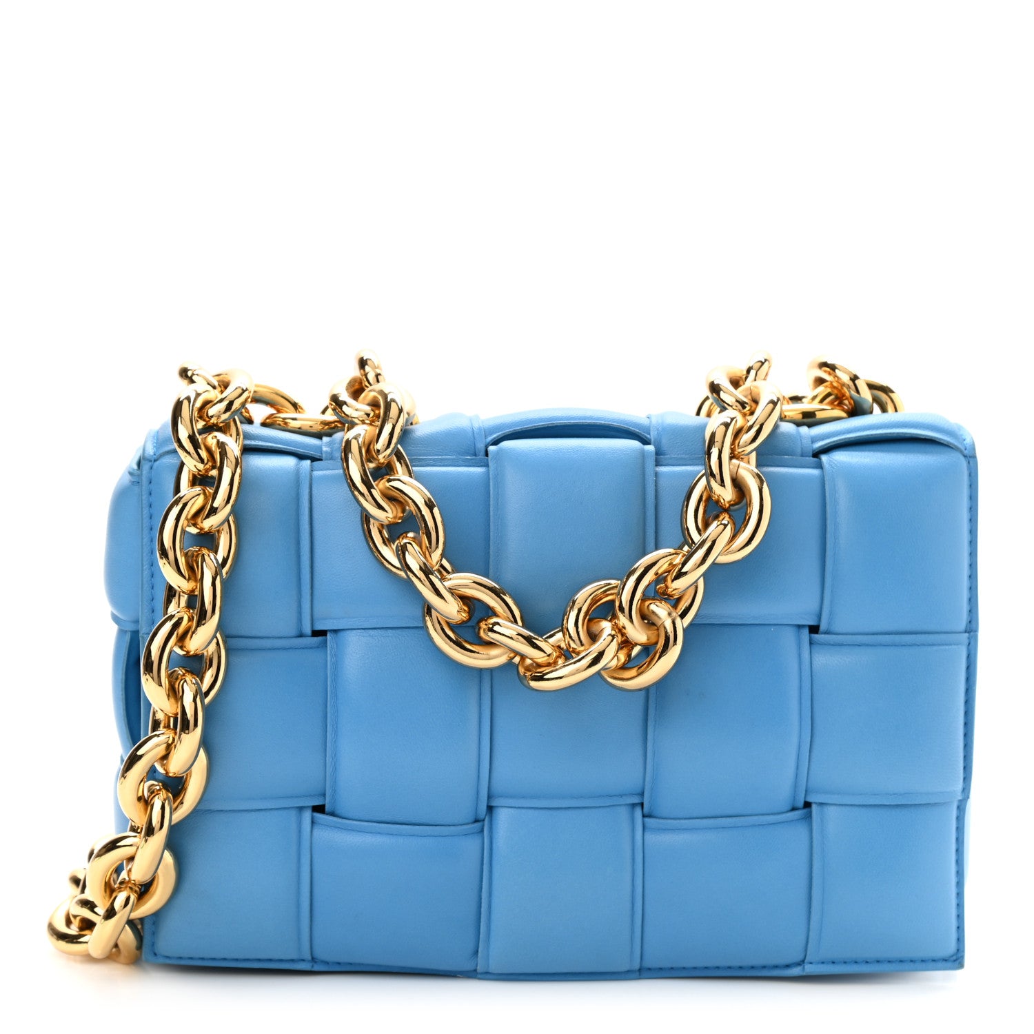 Bottega Veneta Lambskin Maxi Intreccio Padded Chain Cassette Crossbody Bag 1 of 9