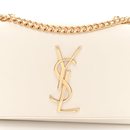 Saint Laurent Grain De Poudre Small Monogram Kate Satchel Crema Soft 7 of 11