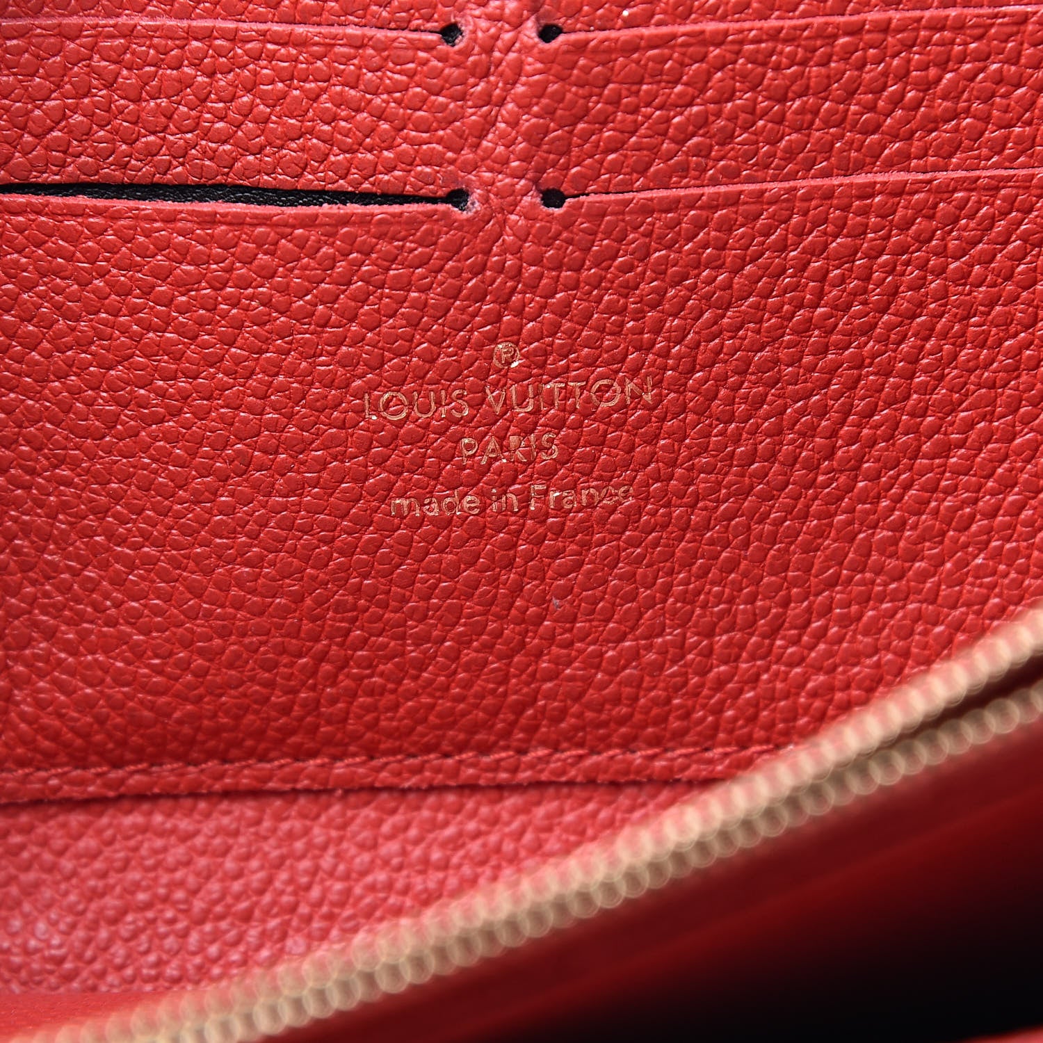 Louis Vuitton Empreinte Zippy Wallet Cherry 6 of 9