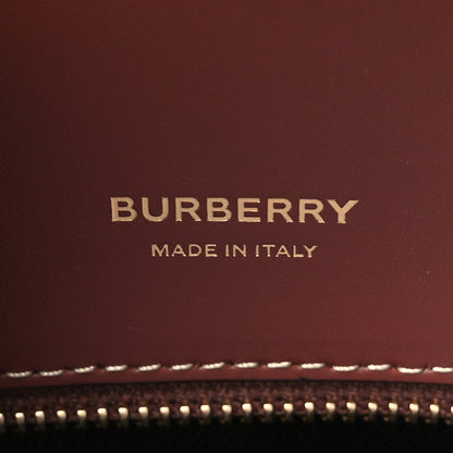 Burberry Calfskin Vintage Check Two Handle Title Bag Archive Beige 6 of 11