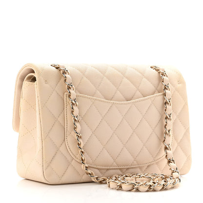 Chanel Caviar Quilted Small Double Flap Beige 3 of 10