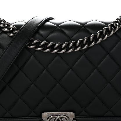 Chanel Calfskin Quilted Medium Boy Flap Black 8 of 13