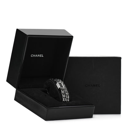 Chanel Stainless Steel Ceramic Diamond Bezel 16mm Premiere Triple Row Quartz Watch Black 5 of 5