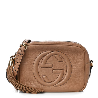 Gucci Pebbled Calfskin Small Soho Disco Bag Camelia 1 of 12