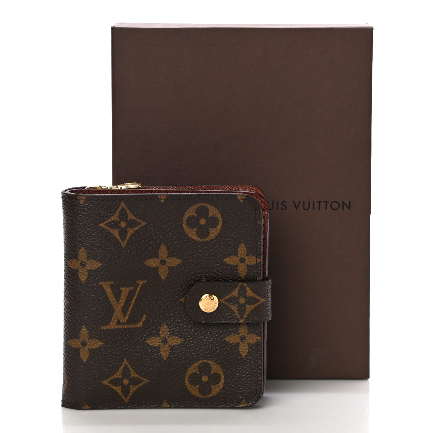 Monogram Compact Zippe Zipped Wallet