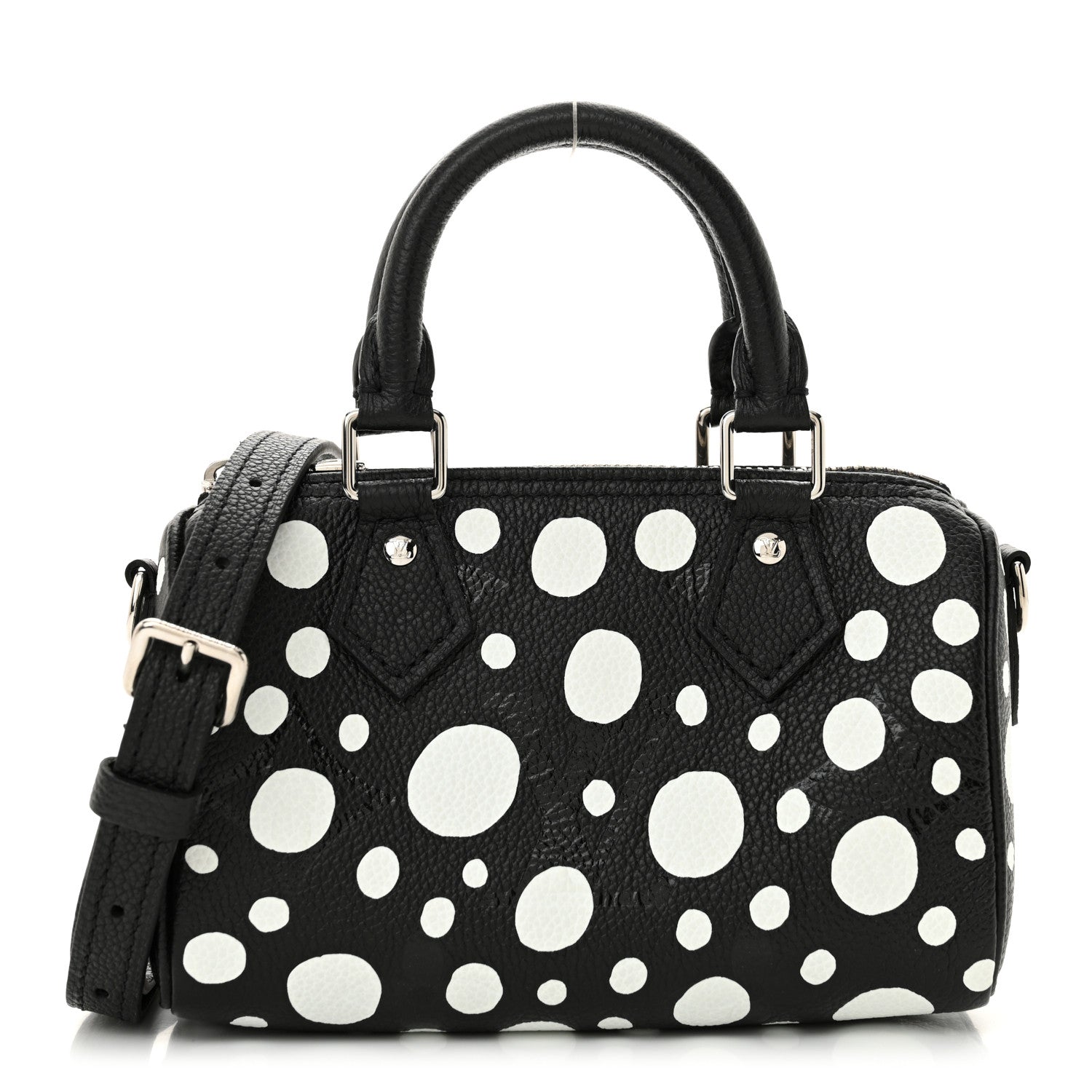 Louis Vuitton LV X YK Empreinte Infinity Dots Nano Speedy Bandouliere Black White 1 of 12
