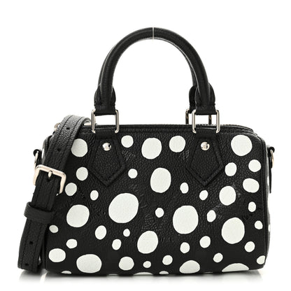 Louis Vuitton LV X YK Empreinte Infinity Dots Nano Speedy Bandouliere Black White 1 of 12