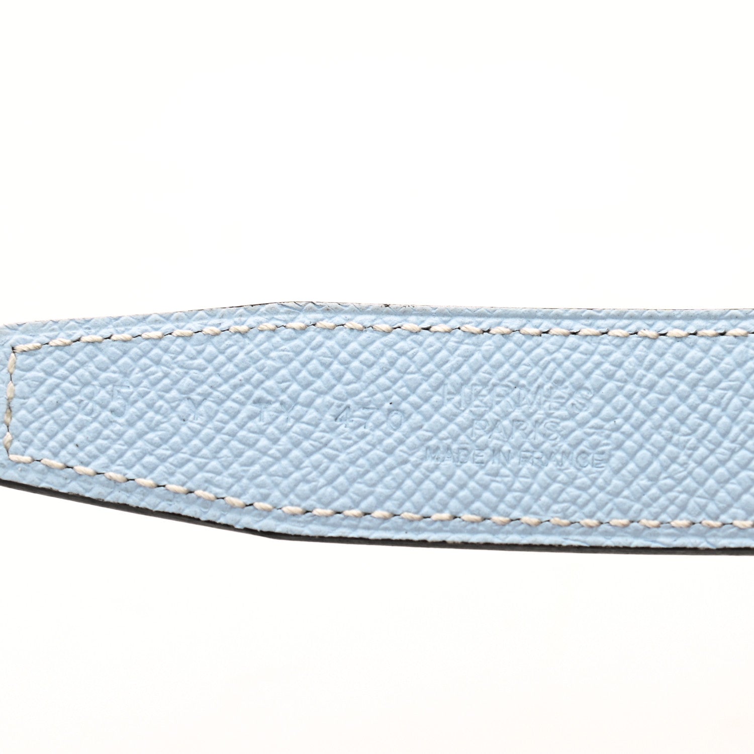 Hermes Epsom Swift Lizard Mini Constance H Belt 85 Navy Bleu Brume Ombre 3 of 5