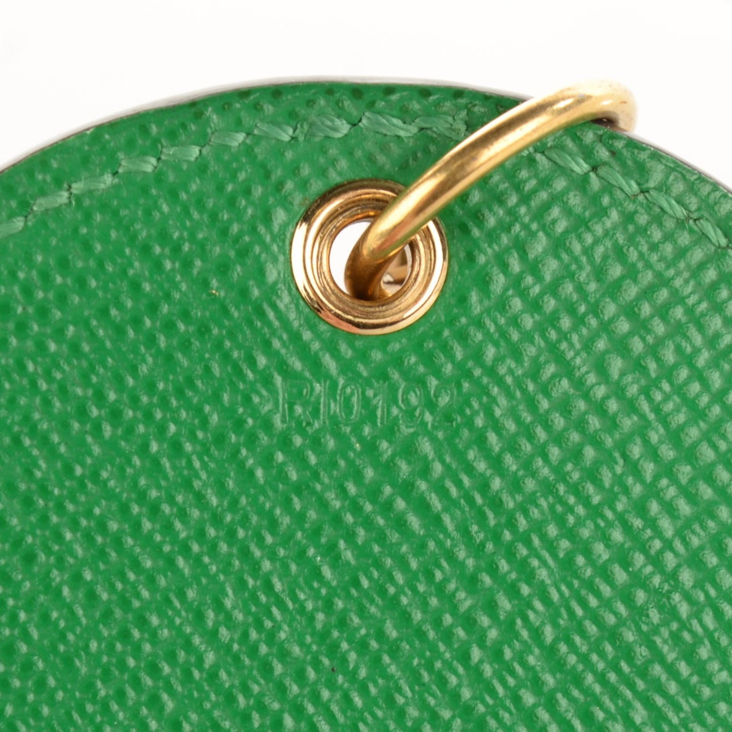 Monogram Kusama Pumpkin Dots Key Ring Green