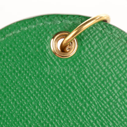 Louis Vuitton Monogram Kusama Pumpkin Dots Key Ring Green 4 of 5