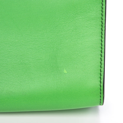 Lanvin Calfskin Krista Kim Reglisse Clutch Green Black 8 of 15