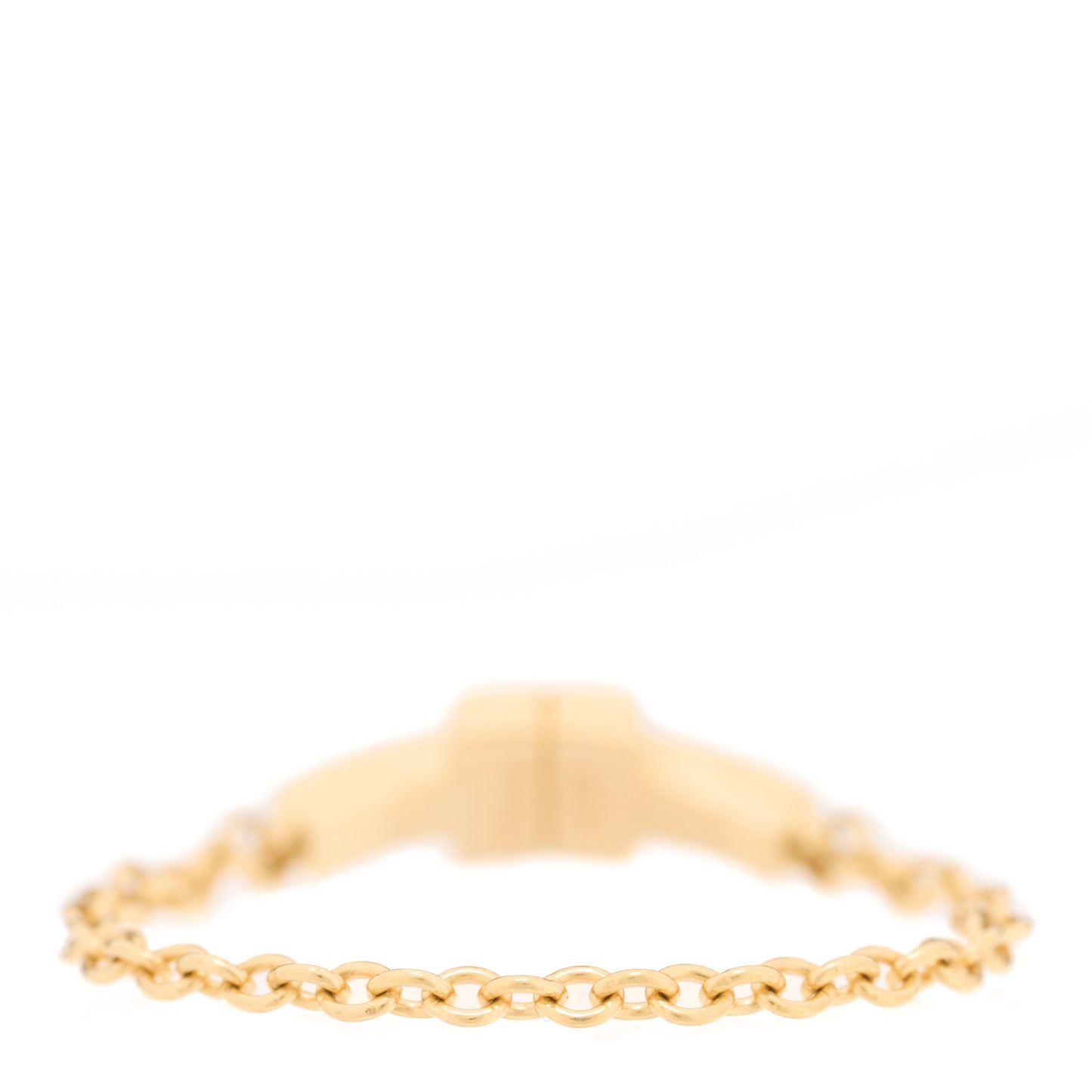 18K Yellow Gold T Chain Ring 55 7.25