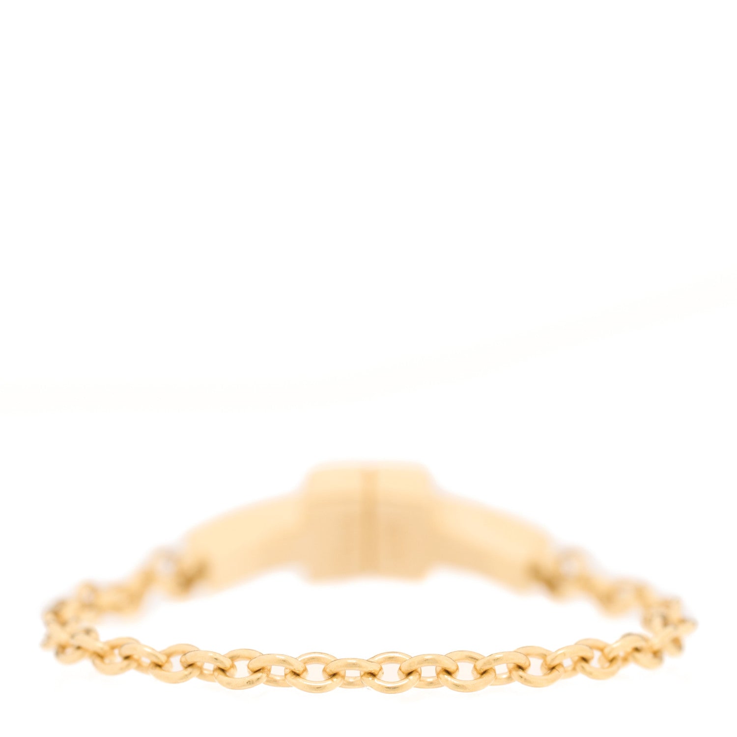 Tiffany 18K Yellow Gold T Chain Ring 55 7.25 3 of 5