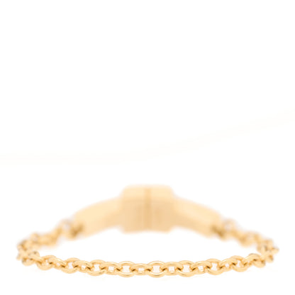 Tiffany 18K Yellow Gold T Chain Ring 55 7.25 3 of 5