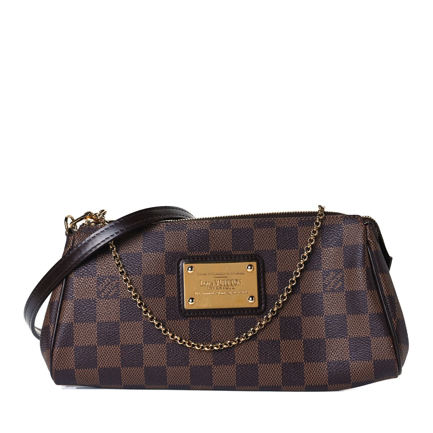 Louis Vuitton Damier Ebene Eva Clutch 1 of 11