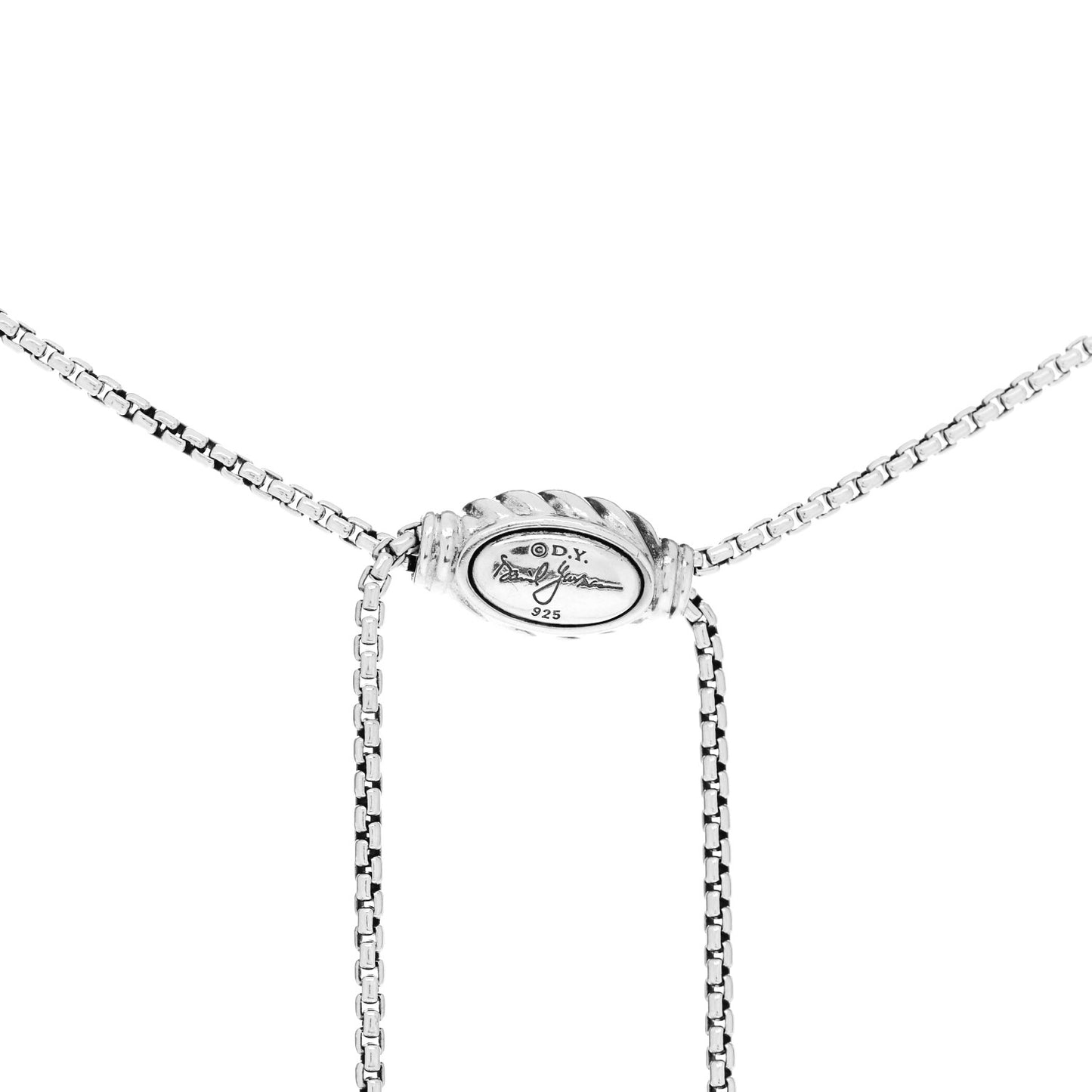 Sterling Silver 14K Yellow Gold 37mm Crossover Pendant Necklace