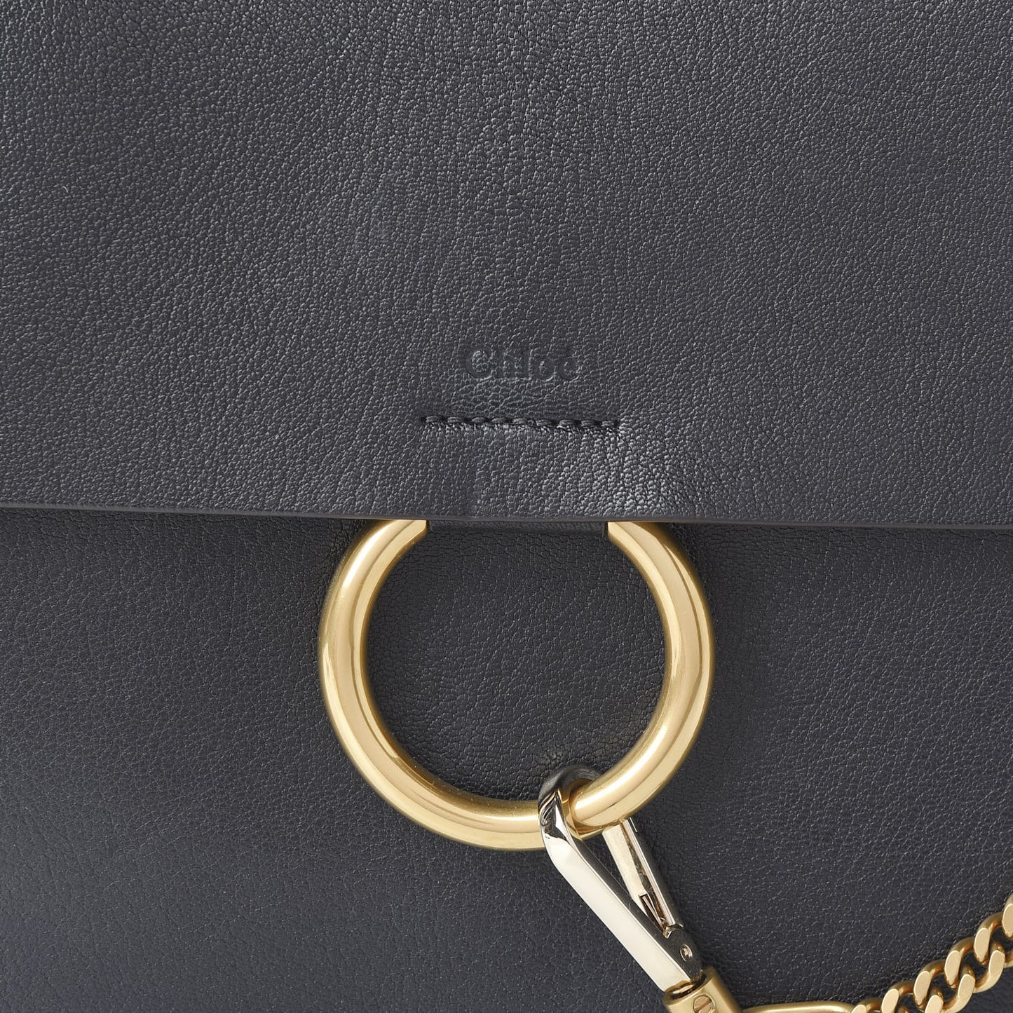 Calfskin Medium Faye Shoulder Bag Black