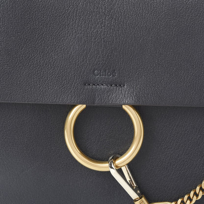 Chloe Calfskin Medium Faye Shoulder Bag Black 8 of 8