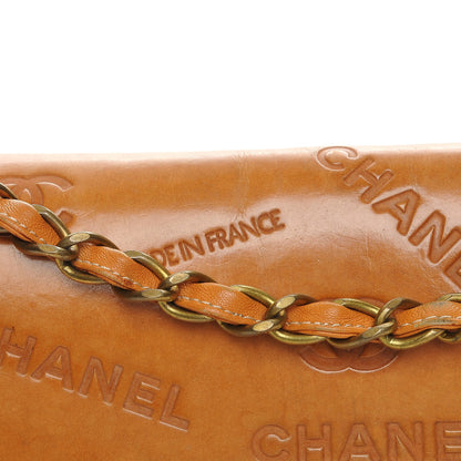 Chanel Calfskin Embossed XL Jumbo Flap Natural 15 of 20
