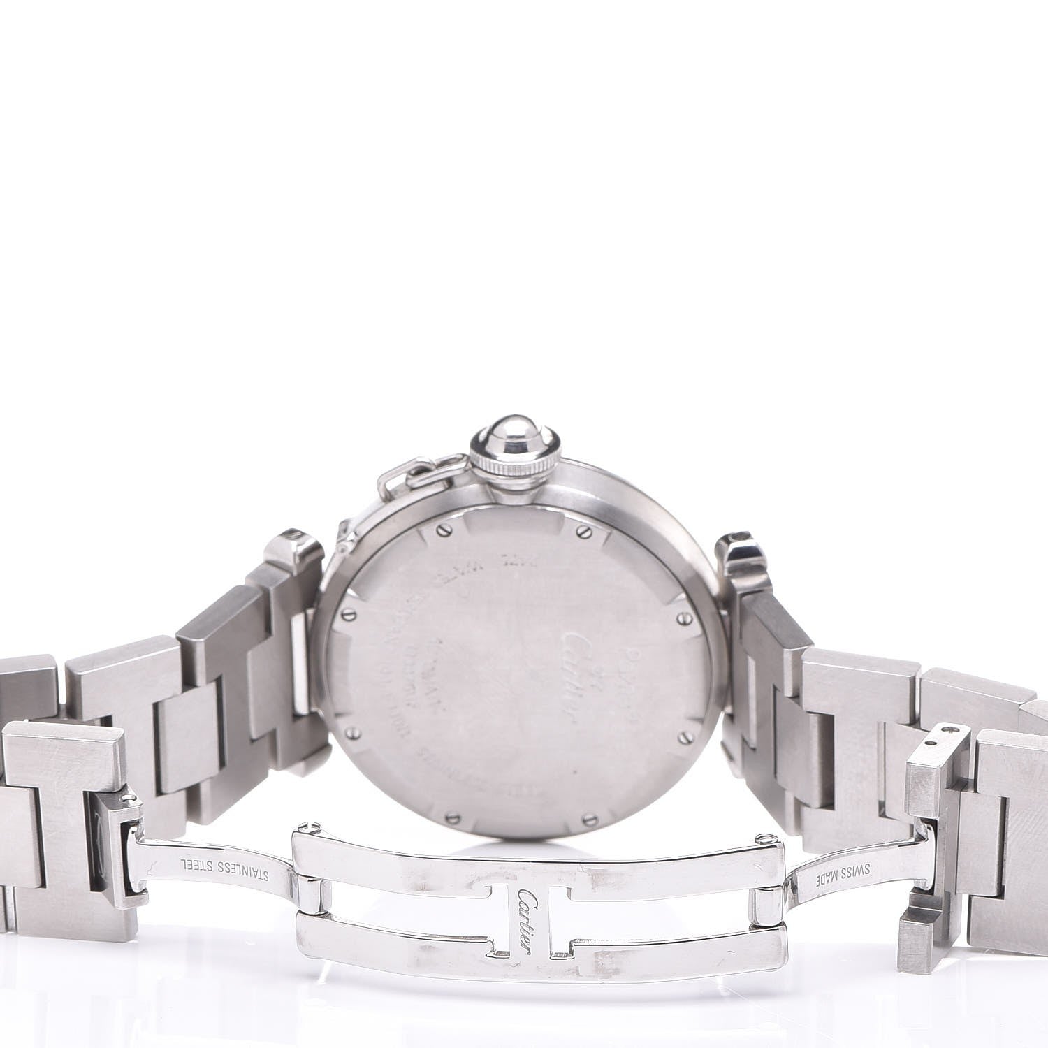 Cartier Stainless Steel 35mm Pasha C Big Date Automatic Watch Pink 6 of 8