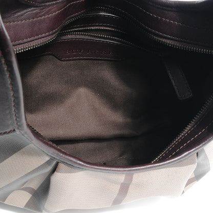 Burberry Smoked Check Brooklyn Hobo Trench Plum 5 of 10