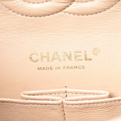 Chanel Caviar Quilted Medium Double Flap Beige Clair 8 of 12