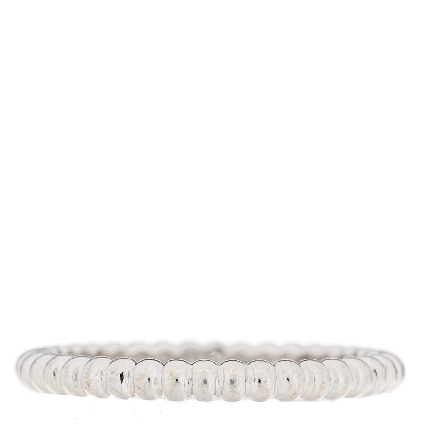 18K White Gold Small Perlee Ring 56 7.5