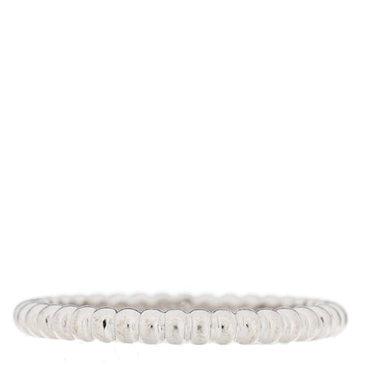 Van Cleef & Arpels 18K White Gold Small Perlee Ring 56 7.5 1 of 5