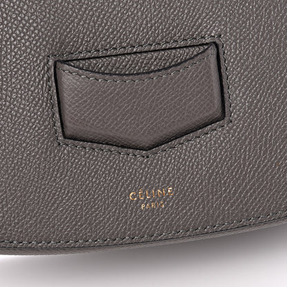 Celine Grained Calfskin Compact Trotteur Stone 7 of 10