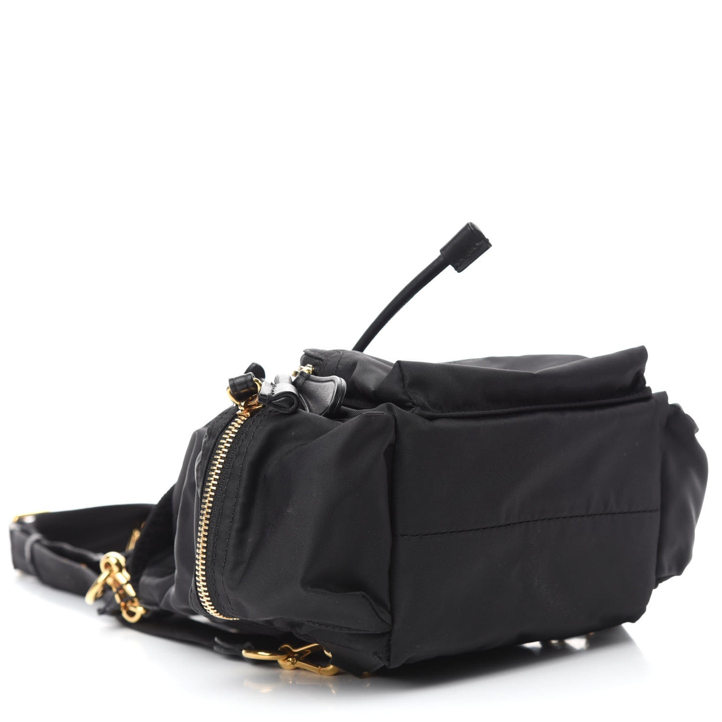Nylon Small Rucksack Backpack Black