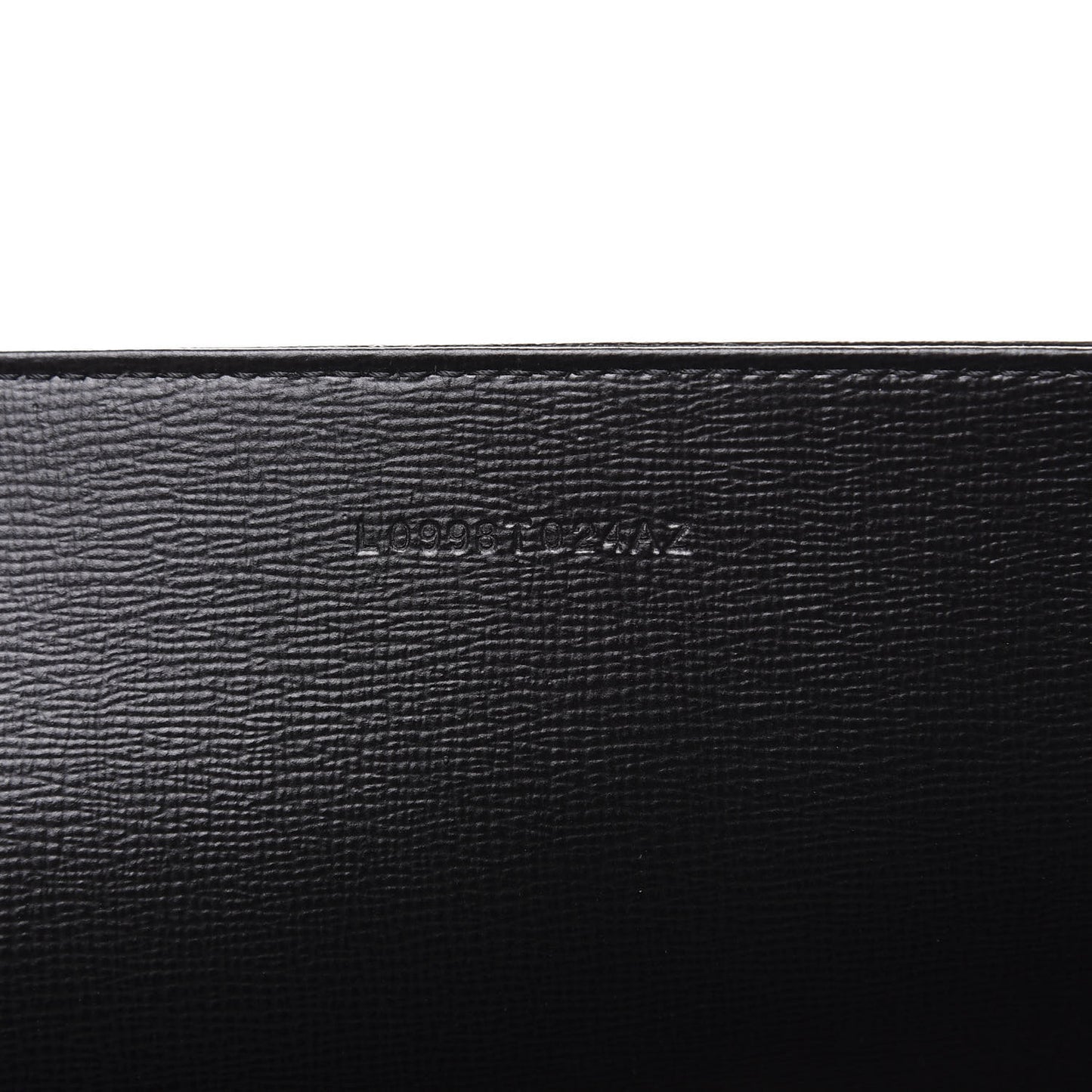 Grained Calfskin Large T Tote Black