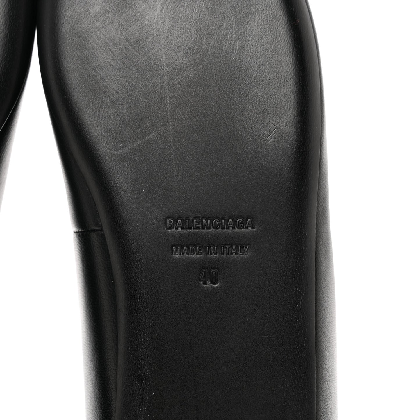 Nappa BB Knife Pointy Toe Ballerina Flats 40 Black
