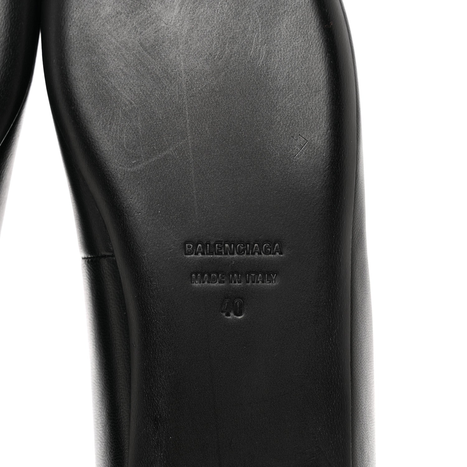 Balenciaga Nappa BB Knife Pointy Toe Ballerina Flats 40 Black 6 of 9