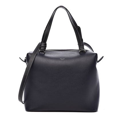 Celine Lambskin Small Soft Cube Satchel Navy 1 of 9