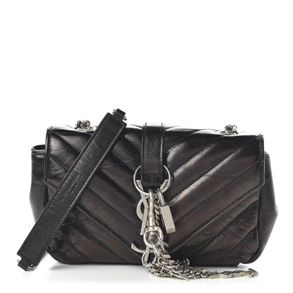 Saint Laurent Calfskin Matelasse Monogram Classic Baby Punk Chain Bag Black 1 of 12